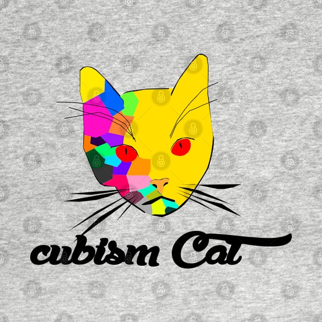 cubism cat by BaronBoutiquesStore